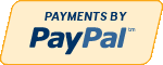 Credit card payments powered by PayPal